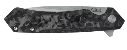 W.R. Case XX Knives Kinzua Frame Lock 64801 Marbled Carbon Fiber & S35VN Steel Pocket Knife