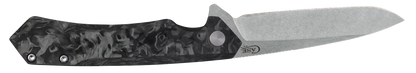 W.R. Case XX Knives Kinzua Frame Lock 64801 Marbled Carbon Fiber & S35VN Steel Pocket Knife