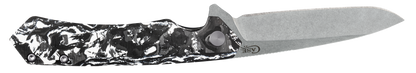 W.R. Case XX Knives Kinzua Frame Lock 64802 White & Black Carbon Fiber S35VN Pocket Knife