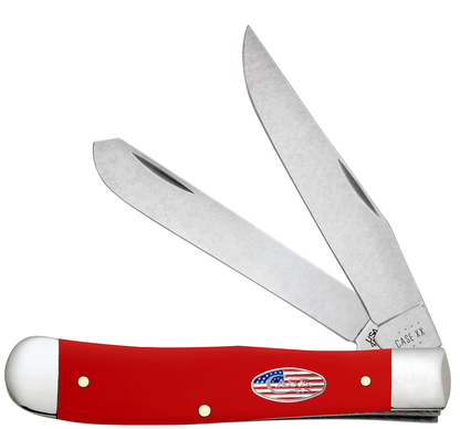 Case XX™ Knives 'American Workman' Trapper 73930 Carbon Steel Red Synthetic Pocket Knife