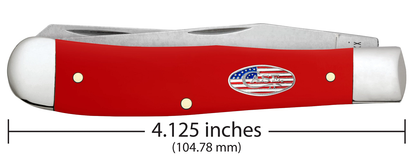 Case XX™ Knives 'American Workman' Trapper 73930 Carbon Steel Red Synthetic Pocket Knife