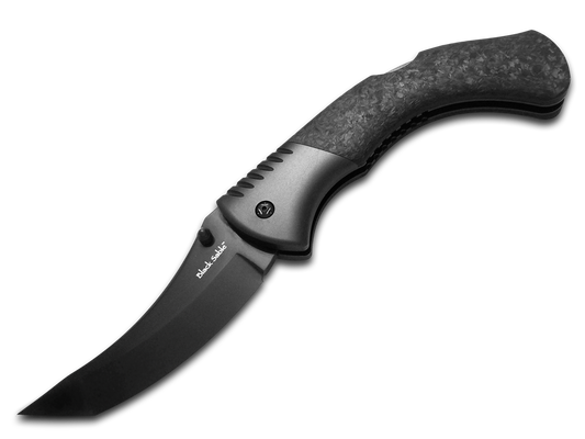 Cold Steel, Inc.™ Black Sable Lockback CS-FL-42BS Shredded Carbon Fiber XHP Stainless Steel Pocket Knife