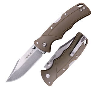 Cold Steel, Inc.™ Verdict Lockback FL-C3CPSSFDE Flat Dark Earth GFN 4116 Stainless Steel Pocket Knife