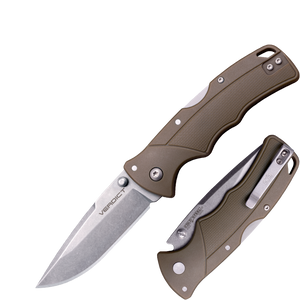 Cold Steel, Inc.™ Verdict Lockback FL-C3SPSSFDE Flat Dark Earth GFN 4116 Stainless Steel Pocket Knife