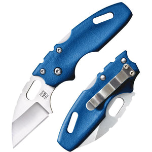 Cold Steel, Inc.™ Mini Tuff Lite Lockback 20MTB Blue Griv-Ex 4034 Stainless Steel Pocket Knife