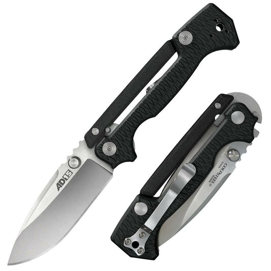 Cold Steel, Inc.™ AD-15 Lever Lock 58SQB Black G10 CPM S35VN Stainless Steel Pocket Knife