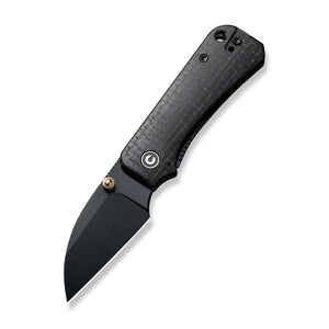 CIVIVI Knives™ Baby Banter Liner Lock C19068SC-1 Black Burlap Micarta Nitro-V Stainless Steel Pocket Knife
