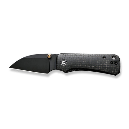 CIVIVI Knives™ Baby Banter Liner Lock C19068SC-1 Black Burlap Micarta Nitro-V Stainless Steel Pocket Knife