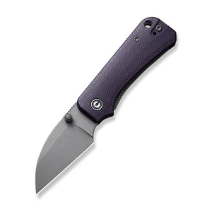 CIVIVI Knives™ Baby Banter Liner Lock C19068SC-2 Purple Canvas Micarta Nitro-V Stainless Steel Pocket Knife