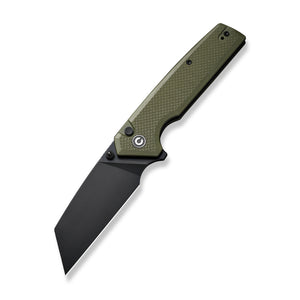 CIVIVI Knives™ Amirite Button Lock C23028-3 OD Green G10 Nitro-V Stainless Steel Pocket Knife