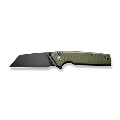 CIVIVI Knives™ Amirite Button Lock C23028-3 OD Green G10 Nitro-V Stainless Steel Pocket Knife