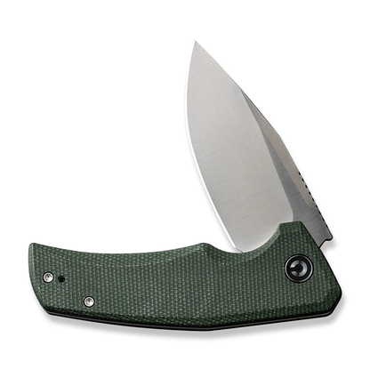 CIVIVI Knives™ Regulatron Liner Lock C23006-2 Green Micarta Nitro-V Stainless Steel Pocket Knife