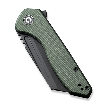 CIVIVI Knives™ ExOne Liner Lock C23036-3 Green Micarta Nitro-V Stainless Steel Pocket Knife