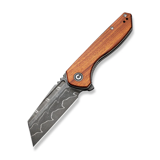 CIVIVI Knives™ ExOne Liner Lock C23036-DS1 Guibourtia Wood Damascus Steel Pocket Knife