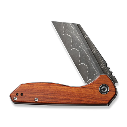 CIVIVI Knives™ ExOne Liner Lock C23036-DS1 Guibourtia Wood Damascus Steel Pocket Knife