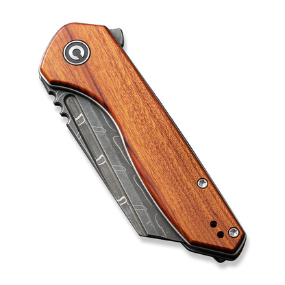 CIVIVI Knives™ ExOne Liner Lock C23036-DS1 Guibourtia Wood Damascus Steel Pocket Knife
