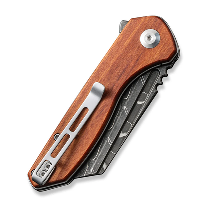 CIVIVI Knives™ ExOne Liner Lock C23036-DS1 Guibourtia Wood Damascus Steel Pocket Knife