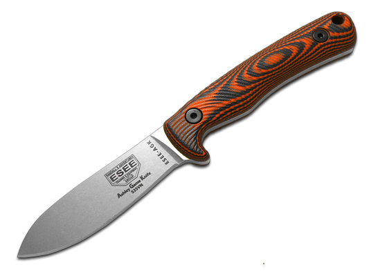 ESEE Knives™ AGK Fixed Blade AGK35V-OR Orange & Black G-10 CPM S35VN Stainless Steel Knife