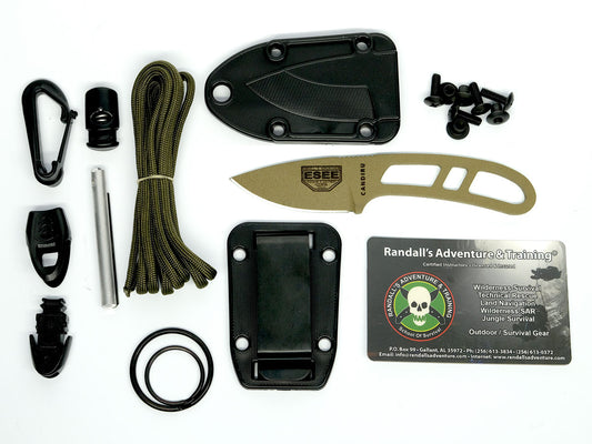 ESEE Knives™ Candiru Fixed Blade CAN-DE-KIT-E Dark Earth 1095 Carbon Steel 1095 Carbon Steel Knife
