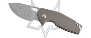 Fox Knives™ Suru Frame Lock FX-526 DTI Titanium Damasteel Pocket Knife