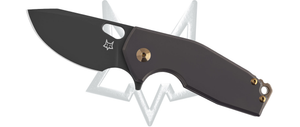 Fox Knives™ Suru Frame Lock FX-526 TIBB Black Titanium M390 Stainless Steel Pocket Knife