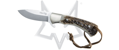 Fox Knives™ European Hunter Fixed Blade 596 CE Deer Stag 440C Stainless Steel Knife