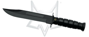Fox Knives™ Military Fixed Blade 691/18 Black Abs C70 Carbon Steel Knife