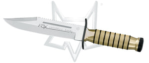 Fox Knives™ Rambler Fixed Blade 699 Champagne T6-6082 Aircraft Aluminum 440 Stainless Steel Knife