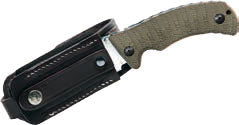 Fox Knives™ Pro-Hunter Liner Lock FX-130 MGT Green Micarta N690Co Stainless Steel Pocket Knife