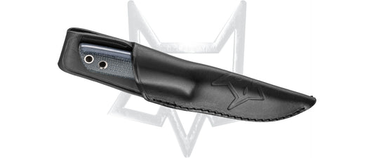 Fox Knives™ Perser Fixed Blade FX-143 MB Black Yute Micarta Niolox Stainless Steel Knife