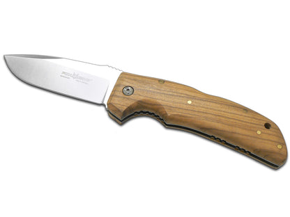 Fox Knives™ Forest Lockback 1500 OL Olive Wood N690Co Stainless Steel Pocket Knife
