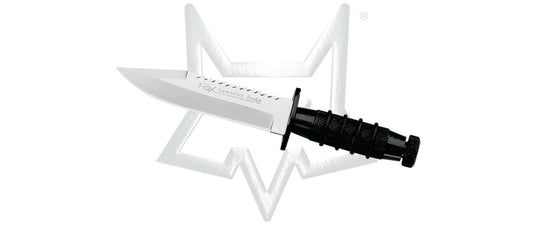 Fox Knives™ Mini Fox Fixed Blade FO-1699N Black Aircraft Aluminum 420C Stainless Steel Knife