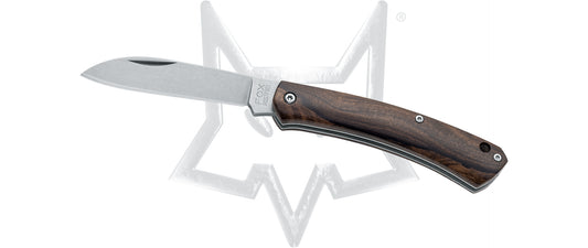 Fox Knives™ Nauta Slip-joint FX-230 ZW Ziricote Wood 420 Stainless Steel Pocket Knife