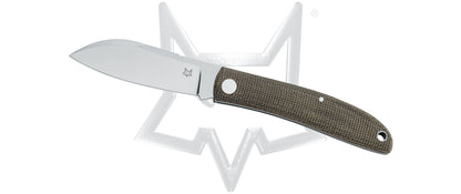 Fox Knives™ Livri Slip-joint FX-273 OD Green Canvas Micarta M390 Stainless Steel Pocket Knife