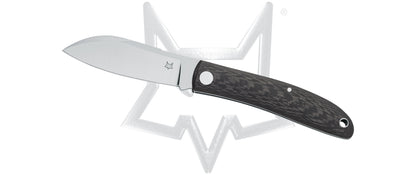 Fox Knives™ Livri Slip-joint FX-273 CF Black Carbon Fiber M390 Stainless Steel Pocket Knife