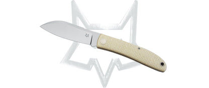 Fox Knives™ Livri Slip-joint FX-273MI Natural Jute Micarta M390 Stainless Steel Pocket Knife