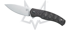 Fox Knives™ Ziggy Liner Lock FX-308 CF Black Carbon Fiber N690Co Stainless Steel Pocket Knife