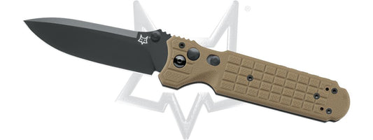 Fox Knives™ Predator II Auto FX-448 T Tan FRN N690 Stainless Steel Pocket Knife