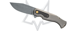 Fox Knives™ Eastwood Tiger Frame Lock FX-524 TICF Solid Titanium CPM S90V Stainless Steel Pocket Knife