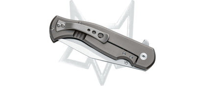 Fox Knives™ Eastwood Tiger Frame Lock FX-524 TIZW Titanium CPM S90V Stainless Steel Pocket Knife
