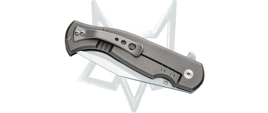 Fox Knives™ Eastwood Tiger Frame Lock FX-524 TIZW Titanium CPM S90V Stainless Steel Pocket Knife