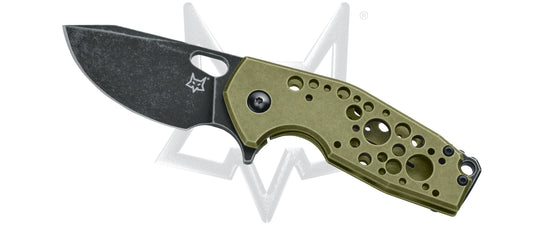 Fox Knives™ Suru Frame Lock FX-526 ALG Green 7075 Aircraft Aluminum N690Co Stainless Steel Pocket Knife