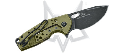 Fox Knives™ Suru Frame Lock FX-526 ALG Green 7075 Aircraft Aluminum N690Co Stainless Steel Pocket Knife