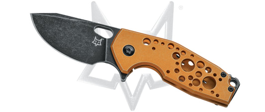 Fox Knives™ Suru Frame Lock FX-526 ALO Orange 7075 Aircraft Aluminum N690Co Stainless Steel Pocket Knife