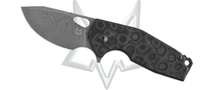 Fox Knives™ Suru Frame Lock FX-526 DCF Carbon Fiber Damascus Steel Pocket Knife