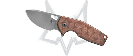 Fox Knives™ Suru Frame Lock FX-526 LE COP Copper and Titanium CPM 20CV Stainless Steel Pocket Knife