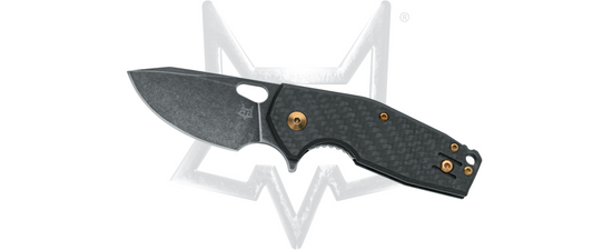 Fox Knives™ Suru Liner Lock FX-526LI CF Black Carbon Fiber M398 Stainless Steel Pocket Knife