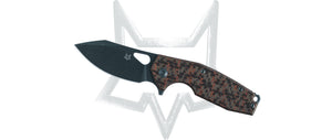 Fox Knives™ Yaru Frame Lock FX-527 CF Snakeskin Carbon Fiber and Titanium CPM S90V Stainless Steel Pocket Knife