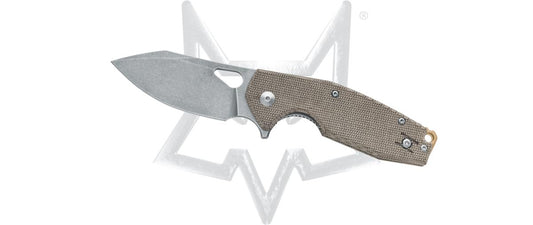 Fox Knives™ Yaru Liner Lock FX-527LI MOD OD Green Micarta M398 Stainless Steel Pocket Knife