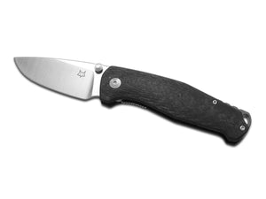 Fox Knives™ Tur Liner Lock FX-528 Black Carbon Fiber Elmax Stainless Steel Pocket Knife